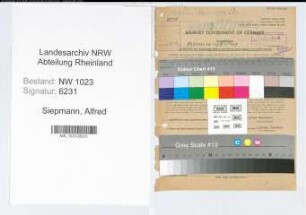 Entnazifizierung Alfred Siepmann , geb. 06.08.1896 (Prokurist)