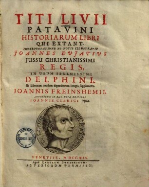 Titi Livii Patavini historiarum libri qui extant, 1