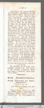 Großherzogliche Administrationsbehörden.