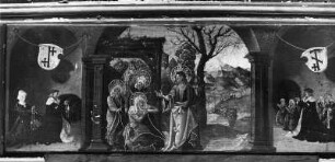 Altar aus Großzeiflingen : Altar aus Großzeiflingen (1518). Abschied Christi von Maria. Graz: Steiermärkisches Landesmuseum Joanneum