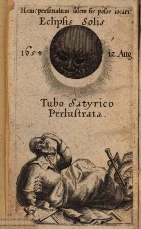 De Eclipsi Solari Anno MDCLIV Die XII. Augusti, In Europa, A pluribus spectata Tvbo Optico : Libri Dvo