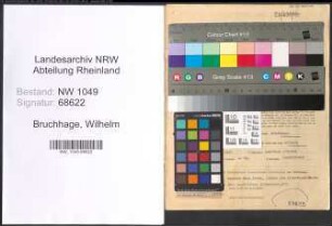 Entnazifizierung Wilhelm Bruchhage , geb. 16.12.1895 (Friseur)