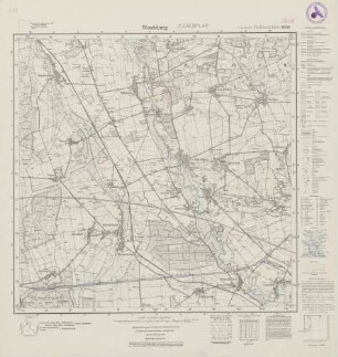 3628 (alte Nr.: 1958) Wendeburg, Meßtischblatt (4cm - Karte)