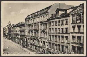 Ansichtskarte "Ritterstraße mit Paketfahrt"