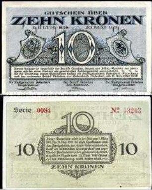 Bodenbach-Tetschen 10 Kronen