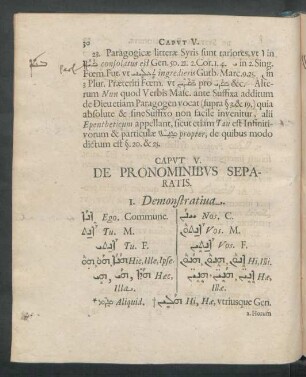 Caput V. De Pronominibus Separatis.