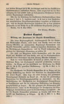Drittes Capitel. Bildung und Functionen der Bezirks-Commissionen.