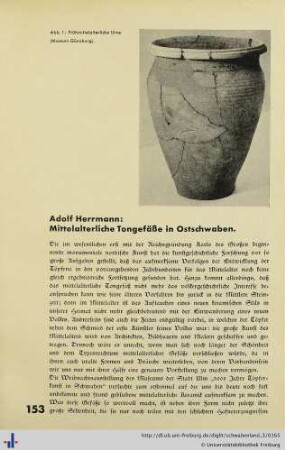 Mittelalterliche Tongefäße in Ostschwaben.