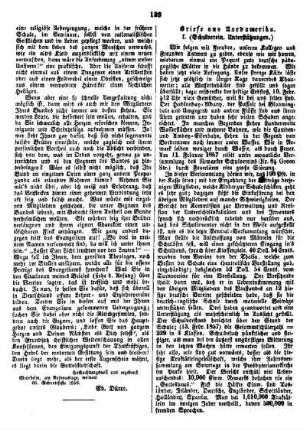 Briefe aus Nordamerika : I. (Schulverein, Unterstützung)
