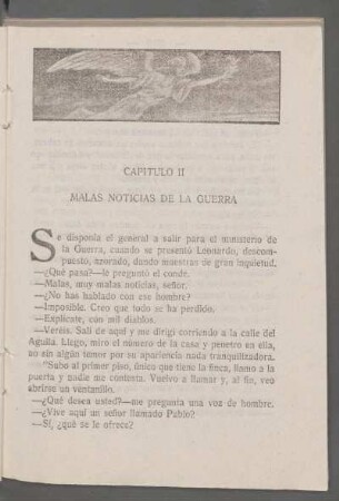 Capítulo II - Malas noticias de la guerra