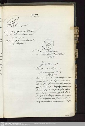 VIII., 29. Mai 1856