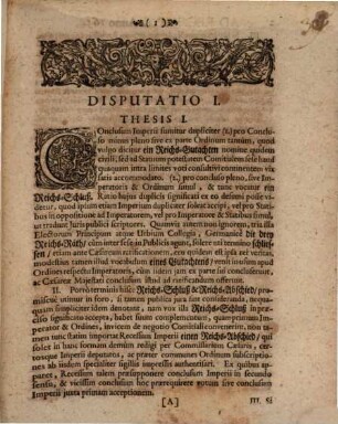 Joh. Wolffg. Textoris, ICti Et Ill. Reip. Francof. Ad Moen. Syndici Primarii, Disputationes Academicae : Duabus Partibus Distinctae; Quarum Prior complectitur Disputationes Selectarum Iuris Tam Publici, Quam Privati Materiarum Varias, Posterior Disp. Ad Rec. Imp. De Anno 1654. Cum nonnullis Inauguralibus ; Accesserunt Diversis locis breves Notae, & in fine copiosi rerum indices singuli, 2. Quae complectitur Disputationes ad Recessum Imp. de Anno 1654. : Quibus nonnullae Inaugurales loco Appendicis accesserunt