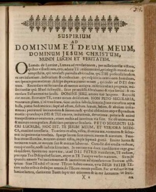 Suspirium Ad Dominum Et Deum Meum, ...