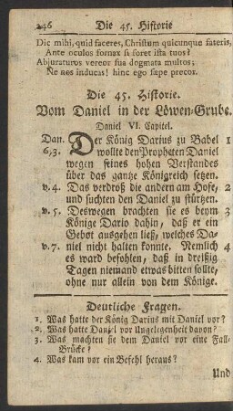 Die 45. Historie.