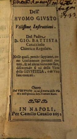 Dell'huomo giusto