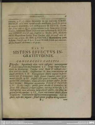 Cap. II. Sistens Effectus Ingratitudinis