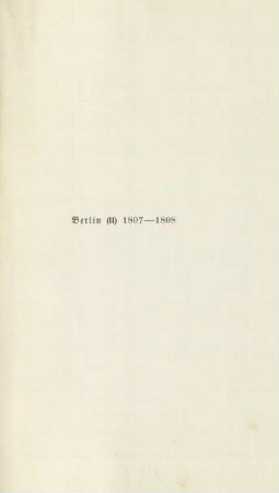Berlin (II) 1807-1808