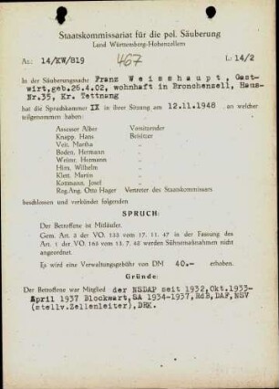 Weisshaupt, Franz