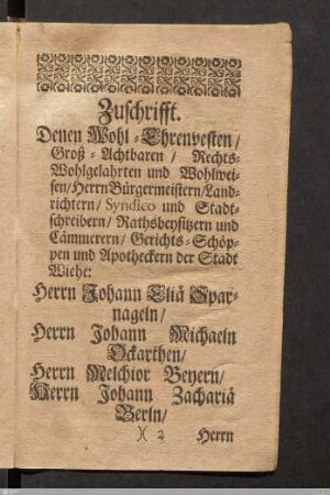 Zuschrift.