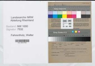 Entnazifizierung Walter Fahrentholz, geb. 19.02.1882 (Verw.Angest.)