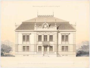 Villa für Graf Max von Lerchenfeld, St. Gilla: Hauptansicht 1:50