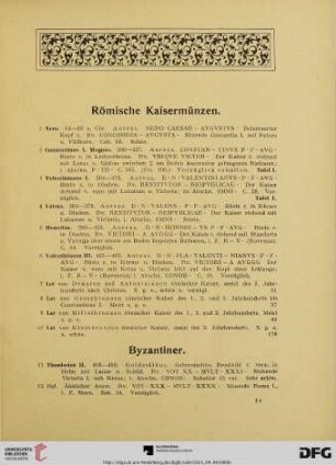 Byzantiner (Nr. 11-18)