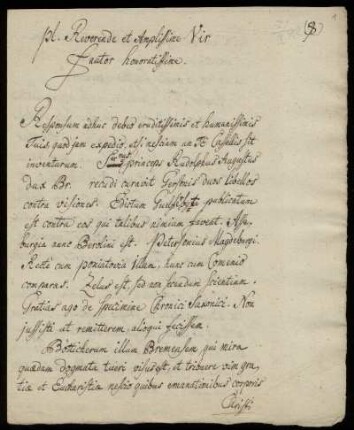 Brief von Gottfried Wilhelm Leibniz an Friedrich Lucae