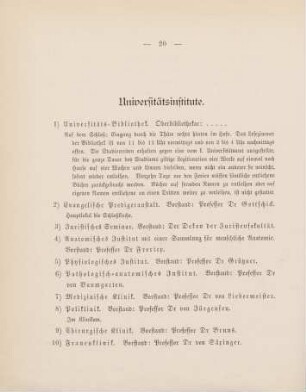 20-23, Universitätsinstitute