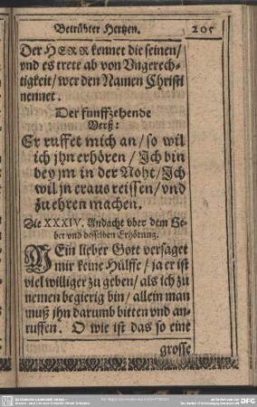 Die XXXIV. Andacht uber dem Gebet und desselben Erhörung