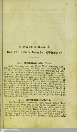 Vierzehntes Kapitel. Von der Zubereitung der Obstweine