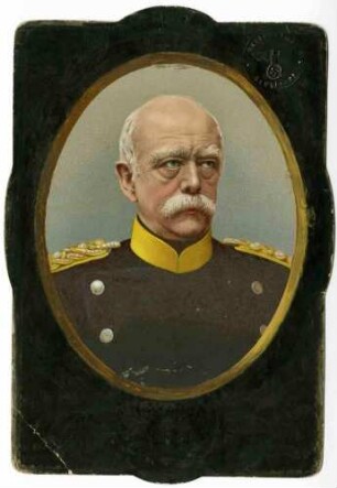 Fürst Otto von Bismarck, Herzog zu Lauenburg, deutscher Reichskanzler, preuss. Ministerpräsident, Generalfeldmarschall, in Uniform, Brustbild