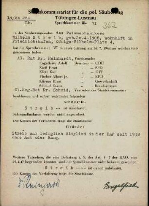 Streib, Wilhelm