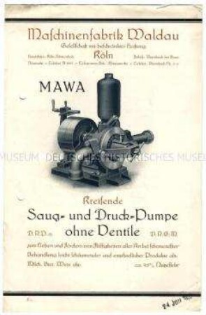 Kreisende Saug- und Druckpumpe