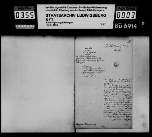 Schuldenwesen der Teilgemeinde Wimberg, Gemeindebezirk Frickenhofen