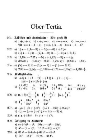 Ober-Tertia.