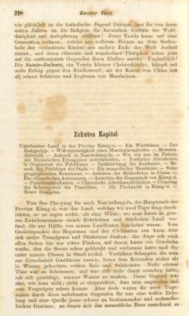 Zehntes Kapitel. Unbebautes Land in der Provinz Kiang-si ...