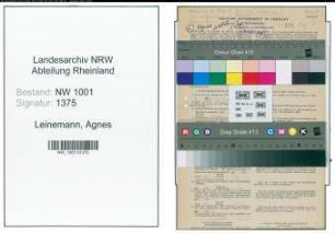 Entnazifizierung Agnes Leinemann, geb. 24.02.1905 ()