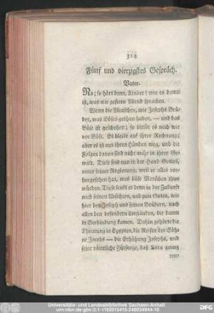 Fünf und vierzigstes Gespräch.