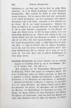 292-293 [Rezension] Ausgewählte Märtyreracten und andere Urkunden aus der Verfolgungszeit der christlichen Kirche