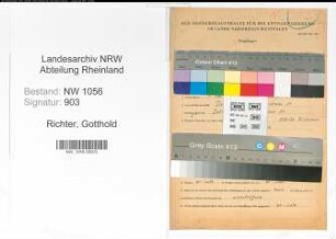 Entnazifizierung Gotthold Richter , geb. 07.05.1910 (Angestellter)