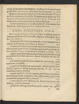Libri Utriusque Iuris.