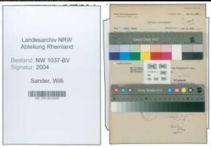 Entnazifizierung Willi Sander , geb. 01.01.1896 (Buchhalter)