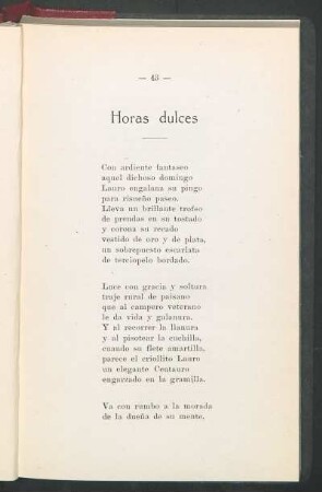 Horas dulces