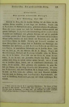 Fünftes Kapitel. Der große nordische Krieg