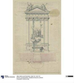 Altar, Aufriss und Grundriss