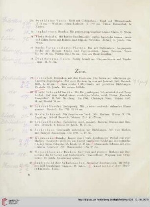 Zinn (Nr. 79 - 87)