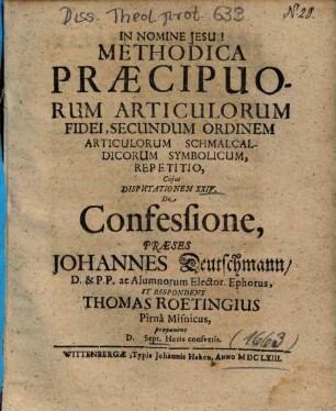 De Confessione