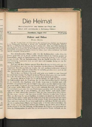 Dichter und Bühne