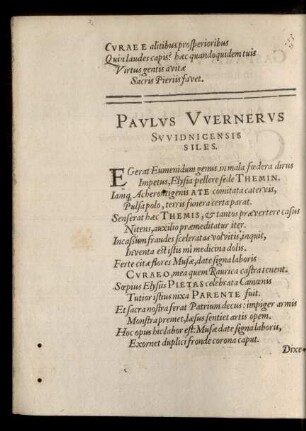 Paulus Wernerus ...