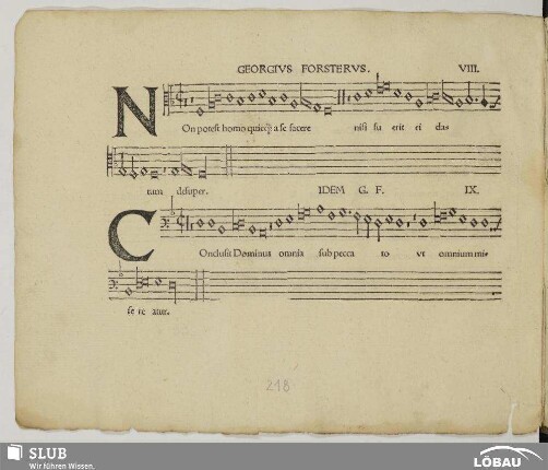 VIII. Forster, Georg: Non potest homo